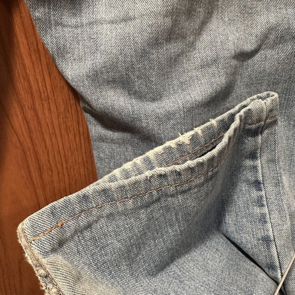 Vintage Levis 505 Regular Fit Jeans 33x32 27.5" Distressed Red Tab - Picture 11 of 16